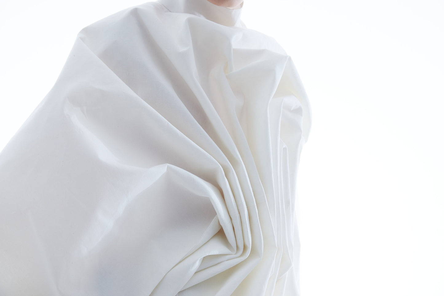 Sculptural Fold Cotton Top