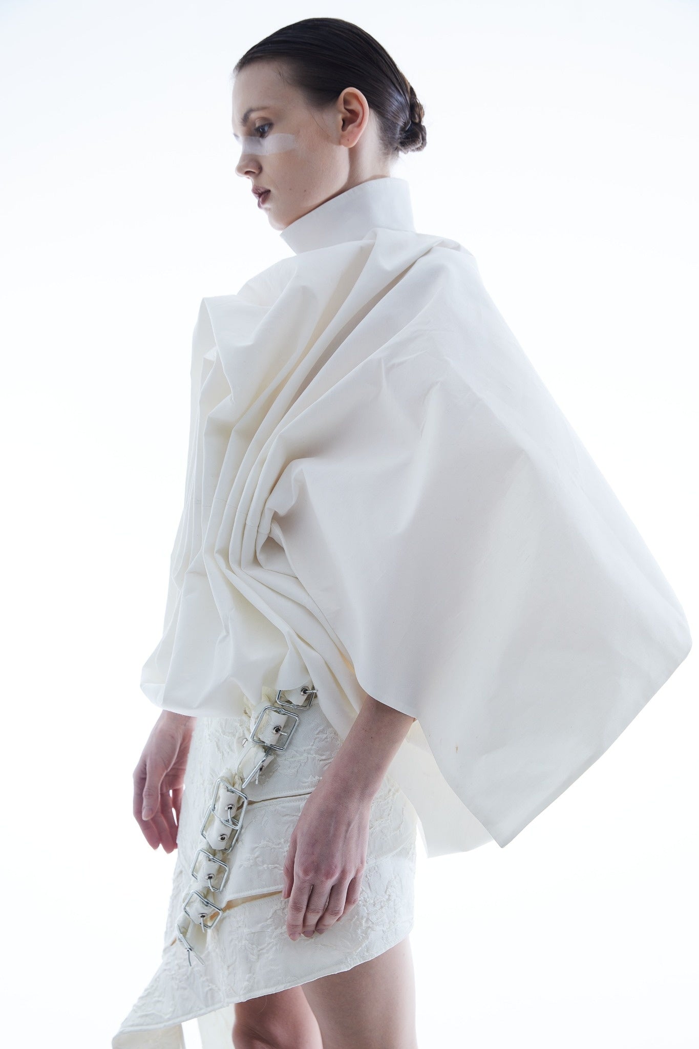 Sculptural Buckled Jacquard